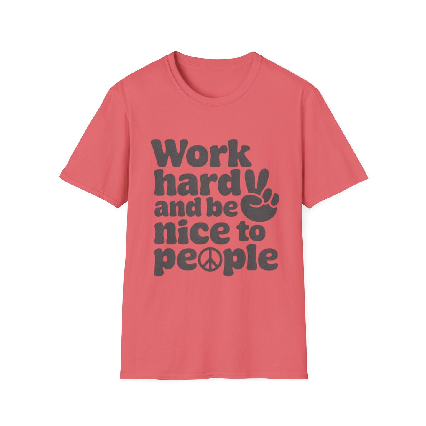 Positive Vibes Softstyle T-Shirt - Be Nice to People and Spread Peace