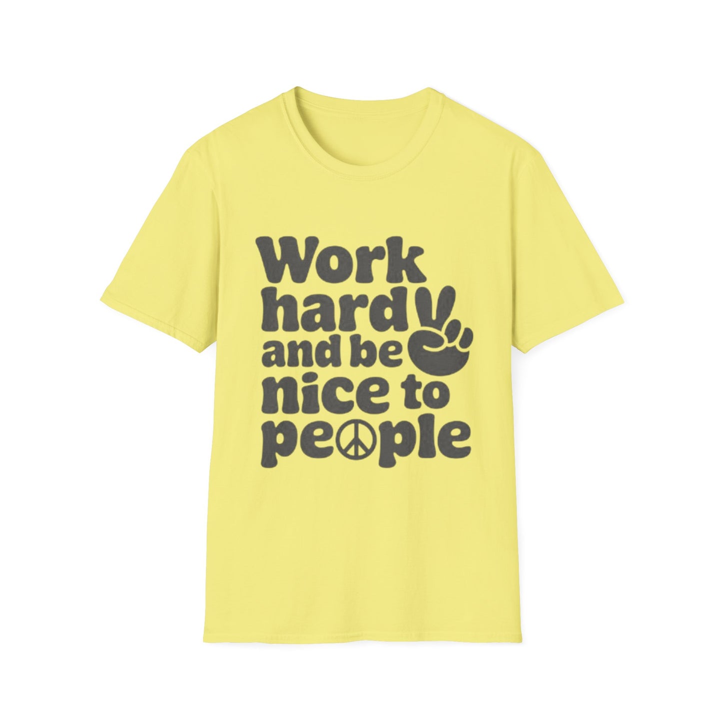 Positive Vibes Softstyle T-Shirt - Be Nice to People and Spread Peace